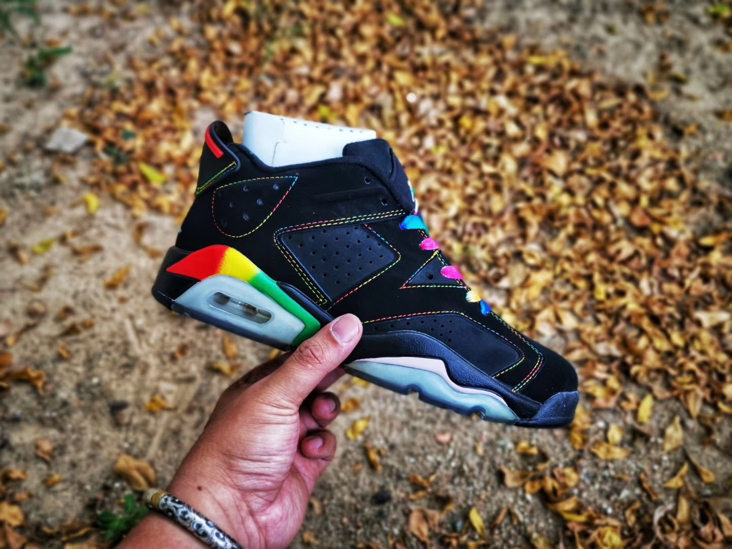 2019 Air Jordan 6 Low Black Colorful